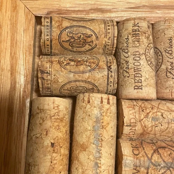 Handcrafted by Papa’s Toys Wooden Cork Display Trivet Reclaimed Cork Pad Frame - Picture 9 of 10